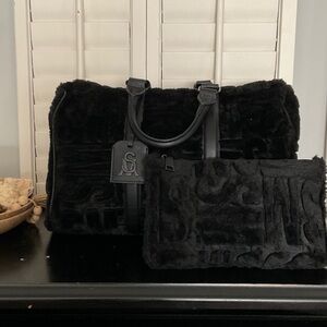 Steve Madden Black Travel Bag Set